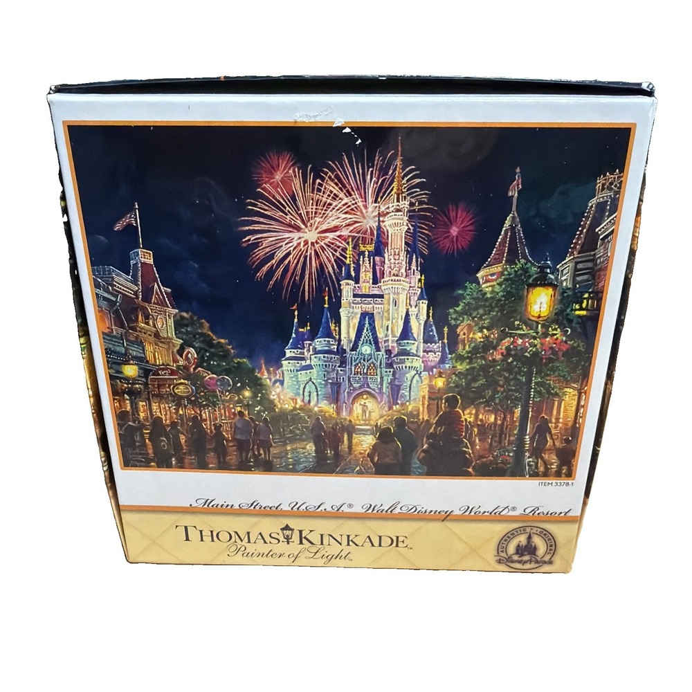 1000Pc 2021 Thomas Kinkade Parks Puzzle Main Street USA Walt Disney World Resort - Picture 2 of 4